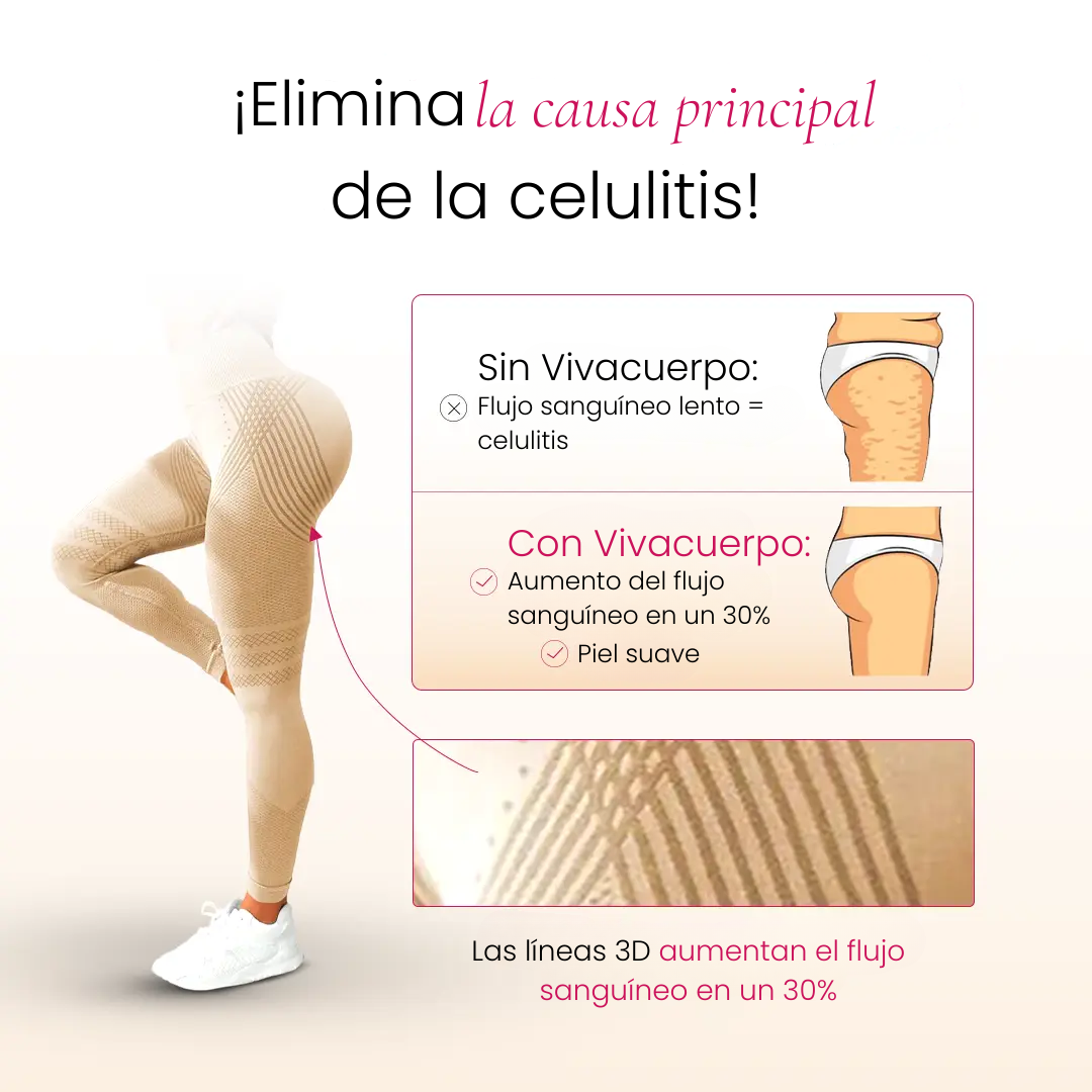 Leggings 3D VivaCuerpo™ con Bolsillo