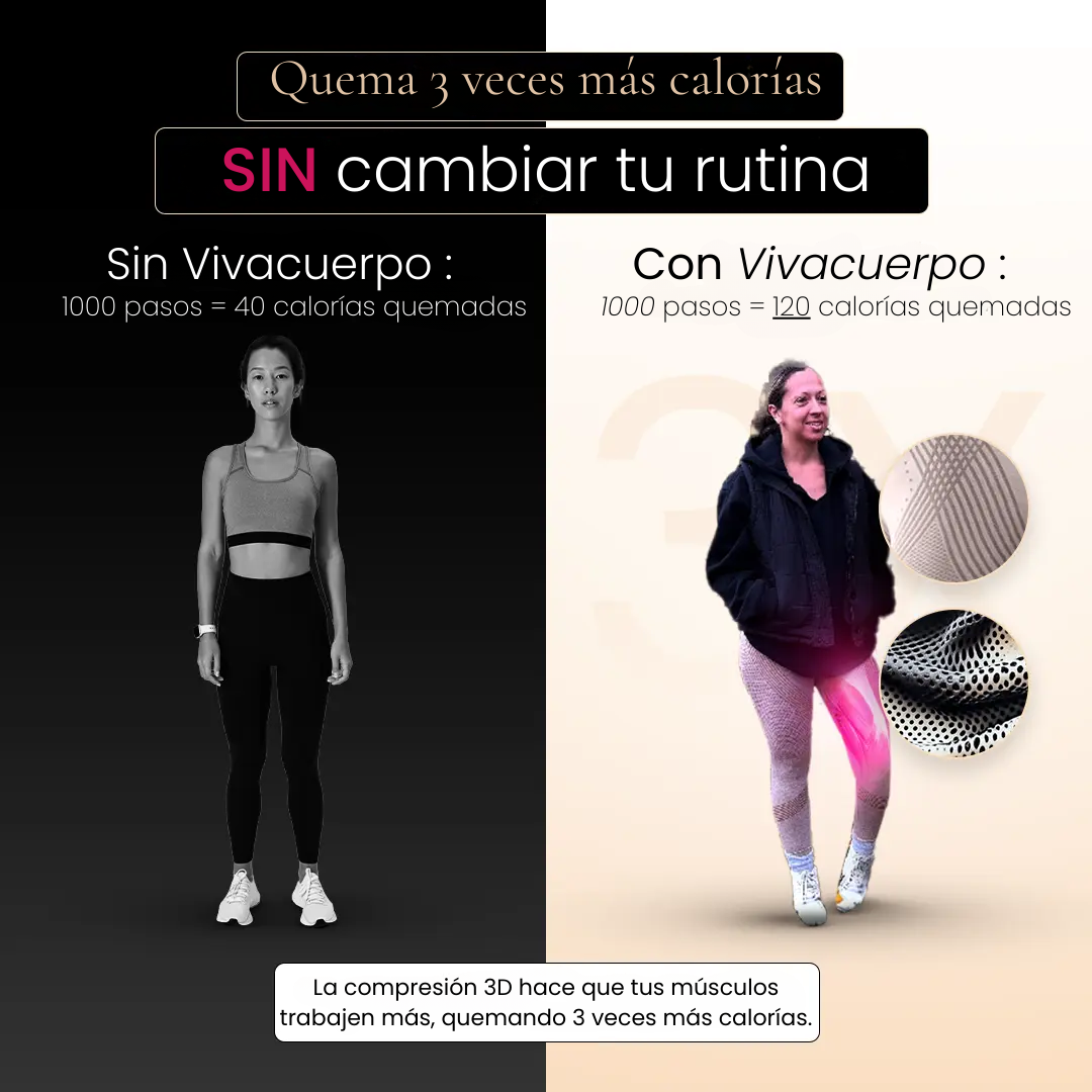 Leggings 3D VivaCuerpo™ - Rosa